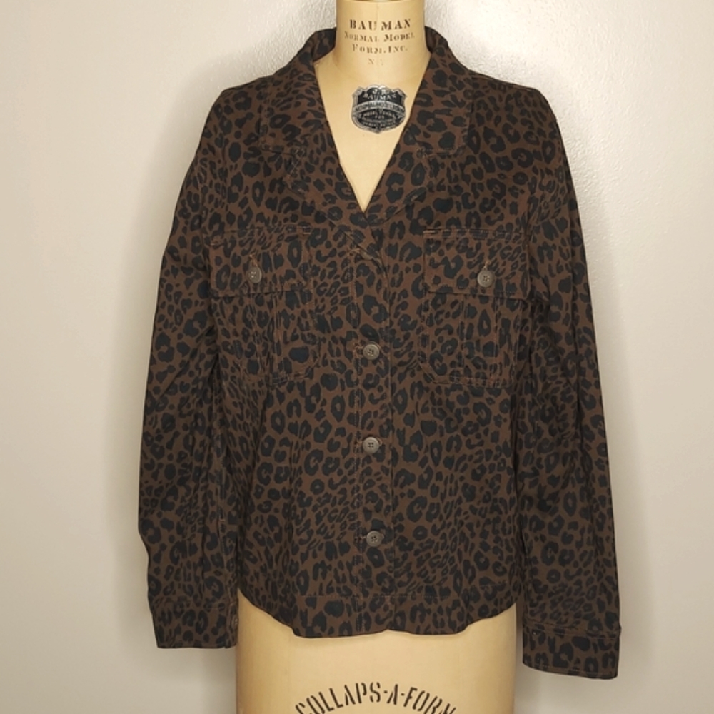 NEW | SANCTUARY | LEOPARD PRINT JACKET | SIZE LARGE